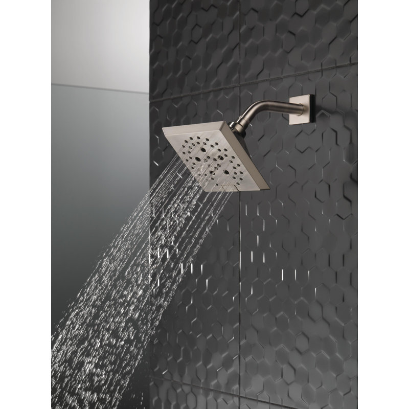 Adjustable Shower Head with H2Okinetic Technology, Lumicoat Stainless