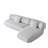 Sectional with Pillow Back,Free Assembly