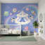 Papier peint espace Astronautes arc-en-ciel pastel-1322203404-1322203403