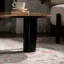 Table basse moderne en forme de nuage pour espace de vie, noir, vernis cuit lisse, installation rapide, 40,45 profondeurs de style primaire, structure, facile à entretenir, largeur de 25,3 po