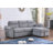 Ashton 96.5"W Gray Velvet Fabric Reversible Sleeper Sectional Sofa Chaise-1795924553
