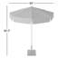 Parasol de marché 7 pi 1 po Sneed-1290636436