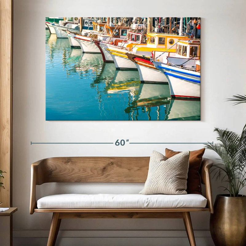 Mehar San Francisco Bay Boats, 34" H x 51" W