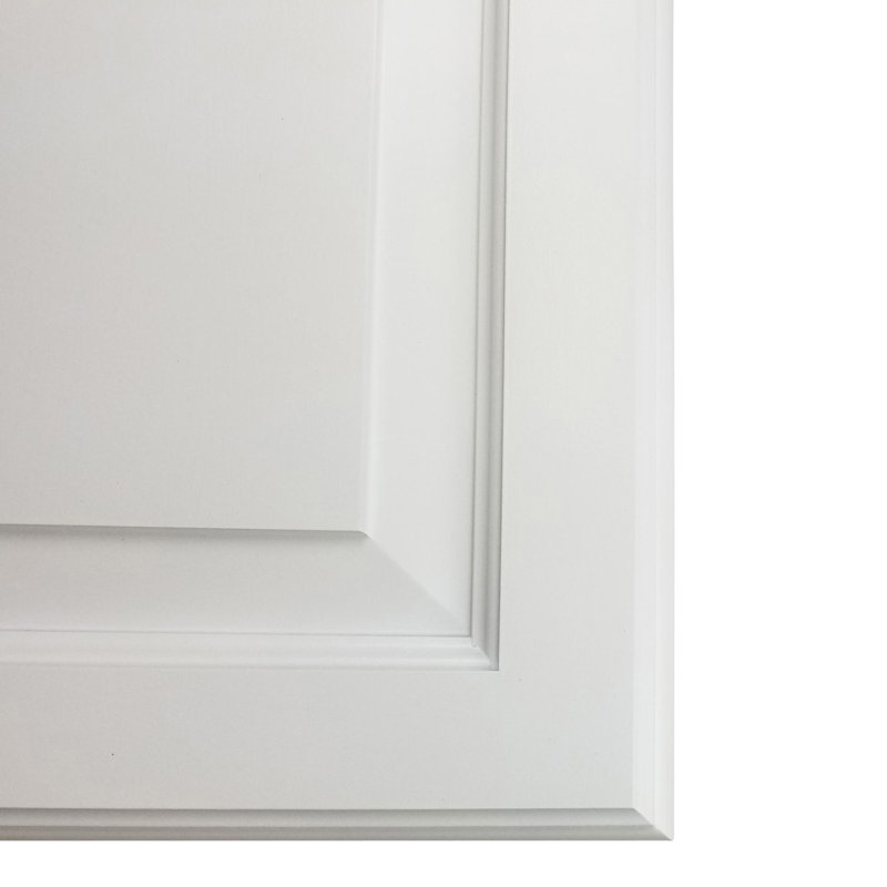 Ciara Raised Recessed Frameless 3 Door Medicine Cabinet with Adjustable Shelves, White