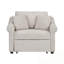 Fauteuil convertible en chenille avec dossier réglable-428265120