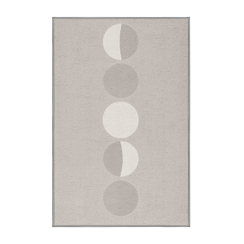 Tapis beige moderne et contemporain lavable à la machine Rhawnhurst, 5 x 7