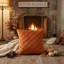 Housse de coussin 2 pièces, housse de coussin carré plissée Soild, taie d'oreiller texturée en velours doux pour canapé-lit Patio Living Roo-130844324