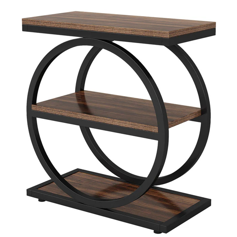 3-Tier Sofa Side Table,Modern End Table