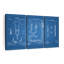 Reproduction d'art sur toile brevetée bleue-493736900