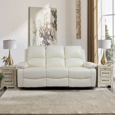 Aija 196cm Wide Faux Leather Standard Recliner