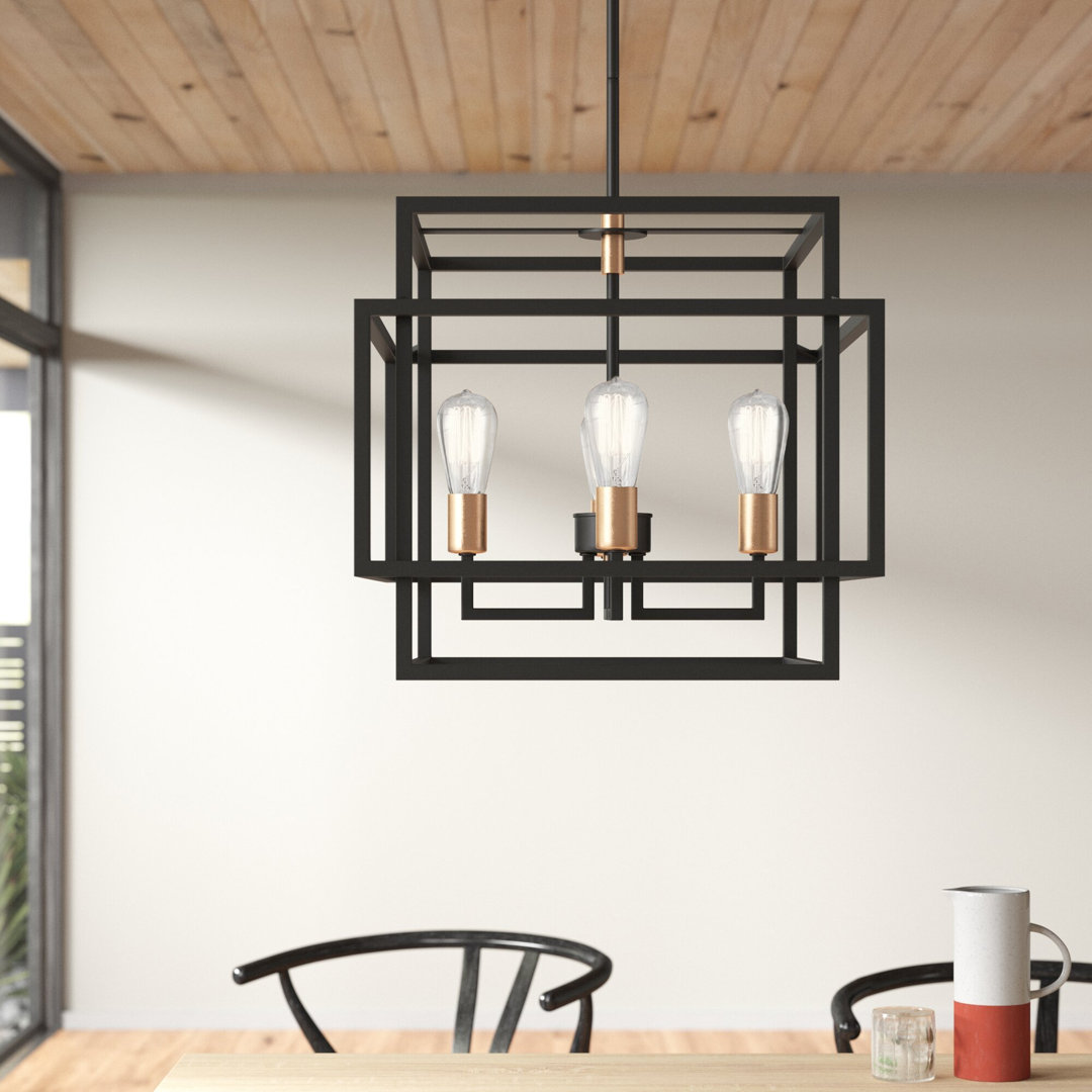 Taubert 4 - Light Dimmable Geometric Chandelier Kichler Lighting