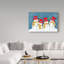 « snow family of 4 », art sur toile-31978119