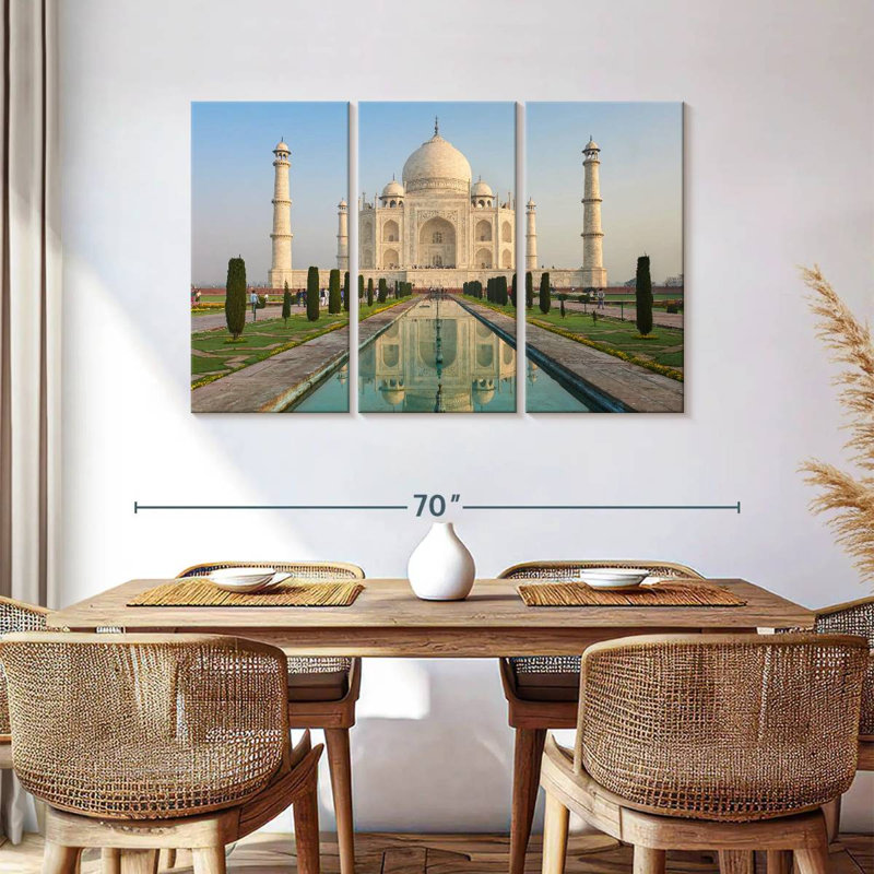 World Wonder Taj Mahal, H 36 po x l 57 po
