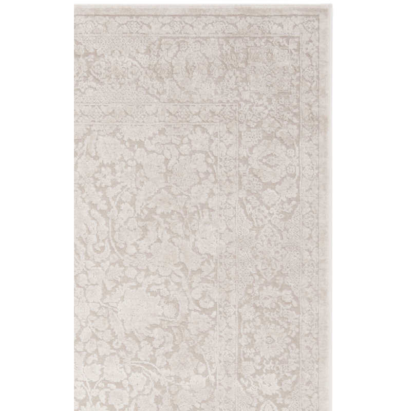 Calidia Oriental Creme/Ivory Area Rug, Rectangle 9' x 12'