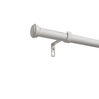 Topper 1" Adjustable Iron Single Curtain Rod
