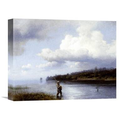 FISHERMAN Watercolor Fishing Print By Dean Crouser