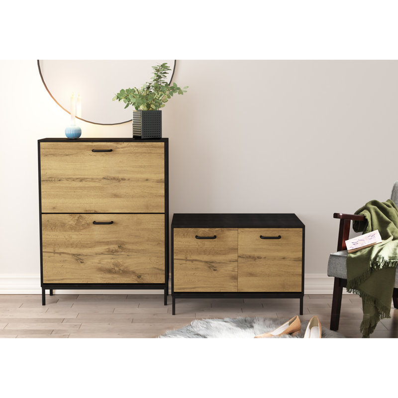 18 Pair Flip Down Shoe Storage