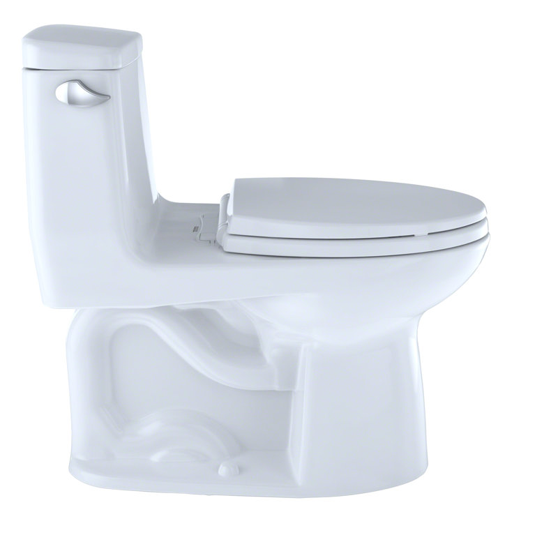 UltraMax® 1.6 GPF Elongated One-Piece Toilet (Seat Included), Cotton/SanaGloss