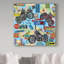 « motocycle map », art sur toile-31333018