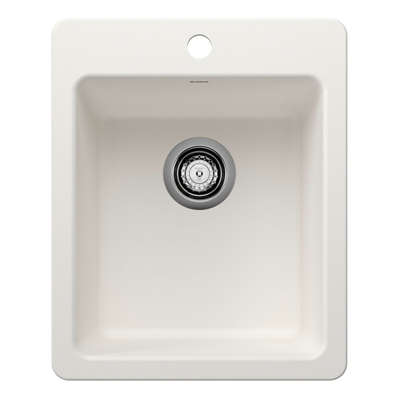 Liven SILGRANIT 17" Dual Mount Bar Sink, White