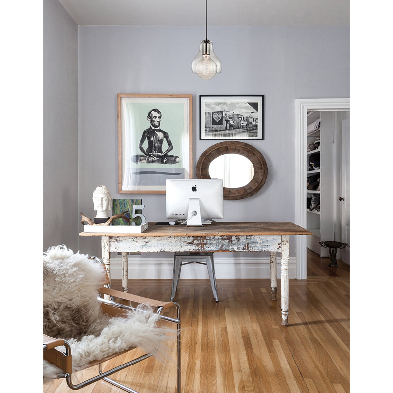 Sadie 1 - Light Single Pendant, Polished Nickel, 8" H x 5.75" W x 5.75" D