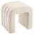 Rienna 19.3" Wide Modern Channel-Tufted U-Shaped Ottoman-1604558292