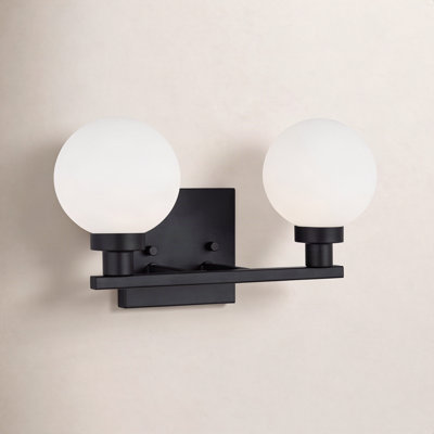 2 Light Frosted Dimmable Vanity Light