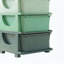 Tiroirs de rangement à 4 niveaux avec capacité de 16 L et design Montessori