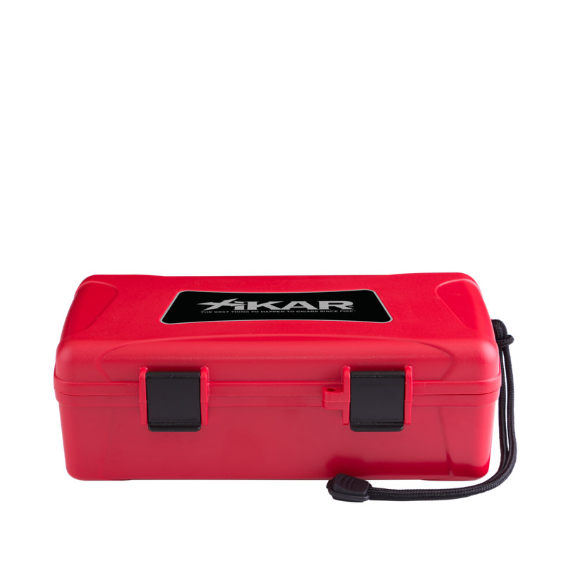 Étui de transport Ivy Bronx Cigare, peut contenir 10 cigares, Rouge