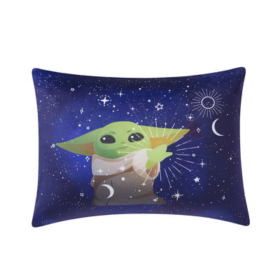 Baby Yoda Kids Bed Pillow Pack W/ Removable Pillowcase