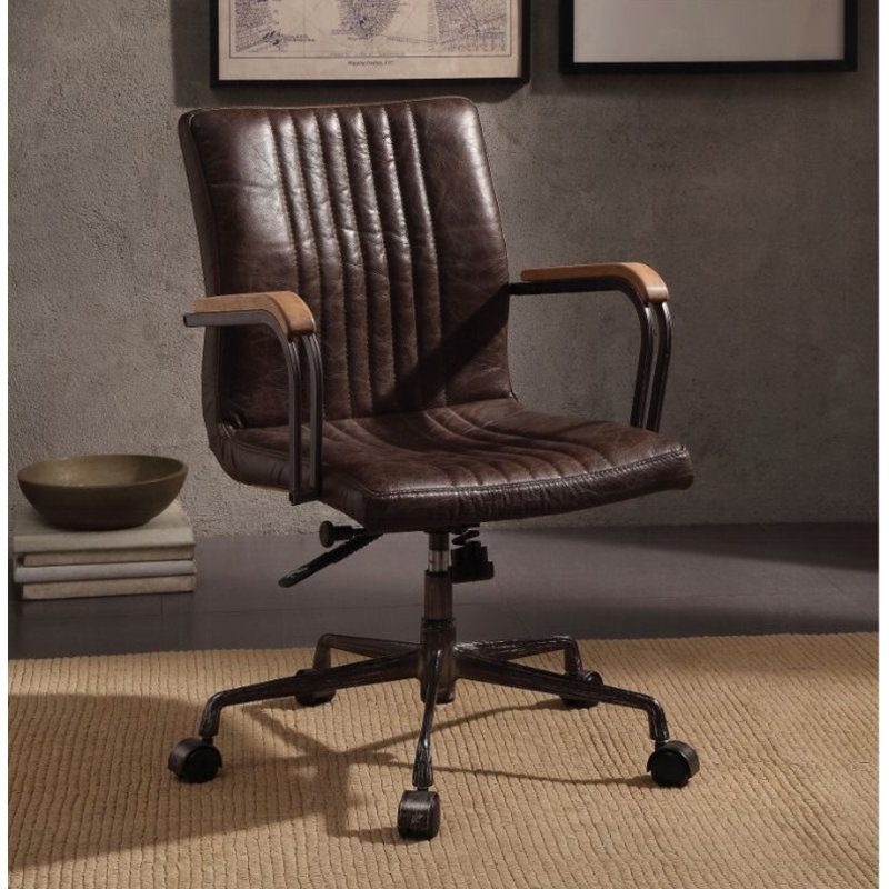 Demarest Genuine Leather Task Chair