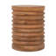 Round Ribbed Mango Wood Side Table