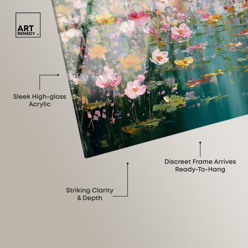 Art pittoresque en acrylique coloré pittoresque par Art Remedy, prêt à être accroché, H 10 po x l 15 po