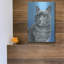 Luxe Grey Art «Grey Cat» par Rebecca Wang Art, Met «Grey Cat» par Rebecca Wang Art-101657035