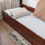 Lit plateforme en bois massif Jeinny avec pied et gigogne assortis-835714343-835714341
