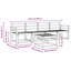  Outdoor Sofa Set 5 Pcs Solid Acacia Wood Sectional Garden Furniture