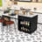 Sleek Multi-Use Kitchen Island with Retractable Dining Area, Ample Storage, and Integrated Charging-1908494270