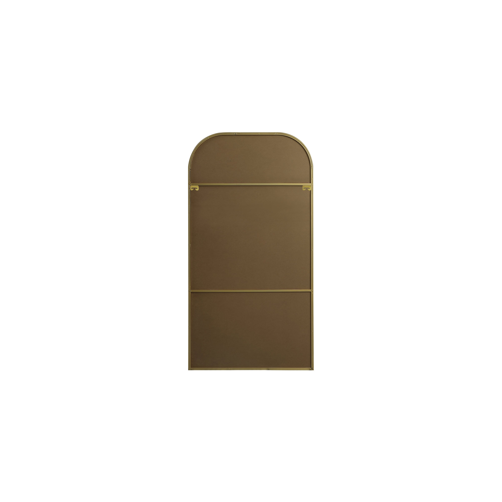 Sabine Metal Wide Arch Wall Mirror, 66" x 35", Brass