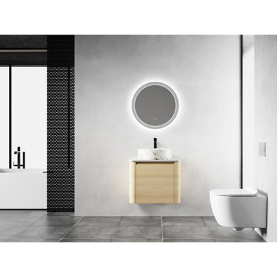 Wall Mounted With Stone Top