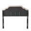 Tufted Upholstered Headboard With Durable Metal Legs-1882553956