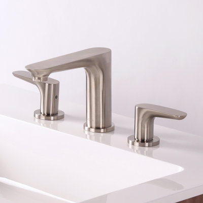 Flou Widespread Bathroom Faucet with Drain Assembly