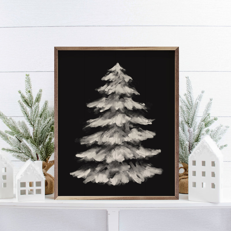 Moody Christmas 2 Tree par Emily Wood, H 10 po x l 8 po x P 1 po