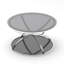 Round Glass Coffee Table with 2 Tiers-1988665193