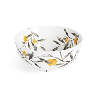 Pomegranate Handmade Porcelain Rice Bowl