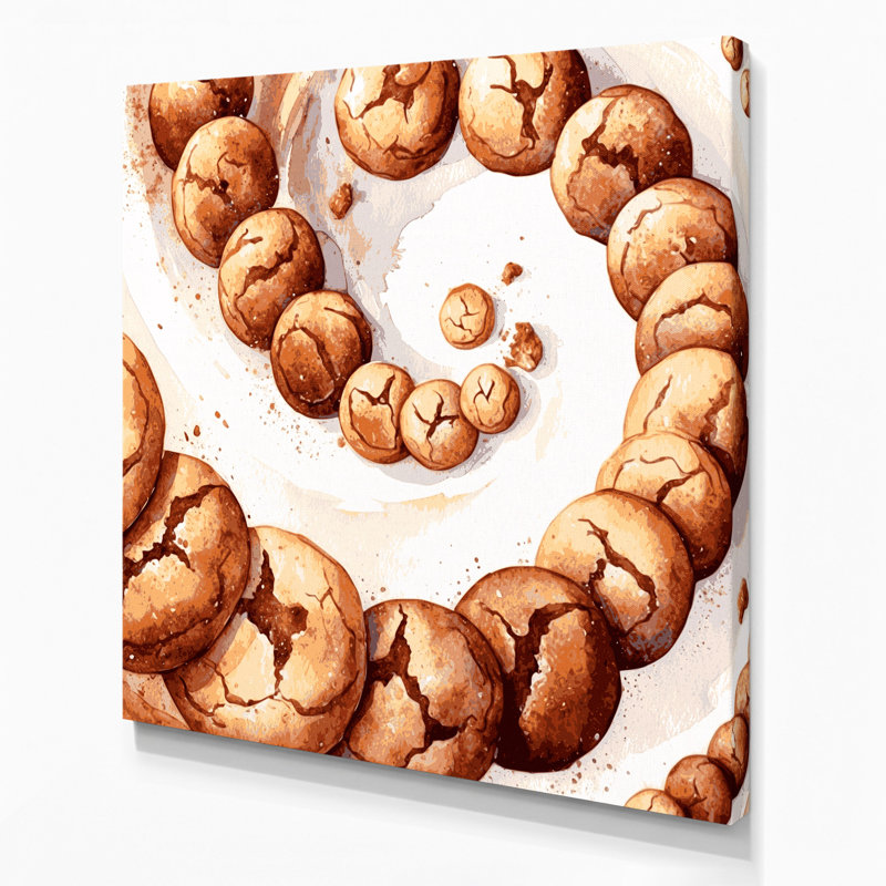 Art mural sur toile, Desserts Snickerdoodles, H 12 po x l 12 po