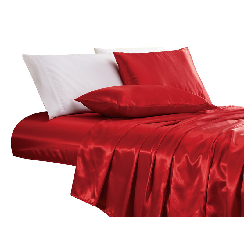 Satin Sheet Set, King, Teal