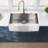 33X22x10"Farmhouse Apron Single Bowl Stainless Steel Kitchen Sink