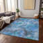 Tapis bleu intérieur / extérieur lavable à la machine Xhevrie-789788331