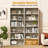 6-Shelf Corner Bookcase,Sturdy Red Storage for Home Office,Living Room-431522137