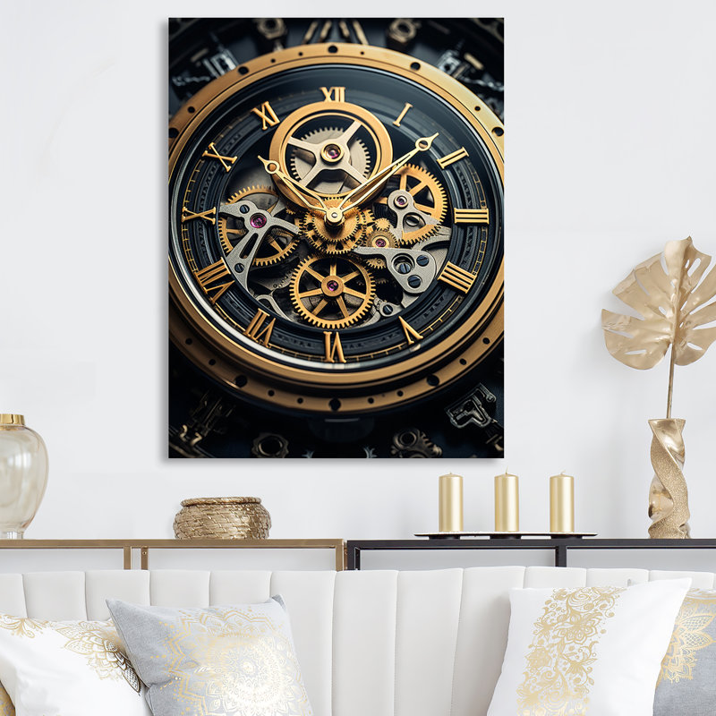 Horloge horloge Dévoilé I - Montres, décoration murale en métal, H 20 po x l 12 po x P 1 po